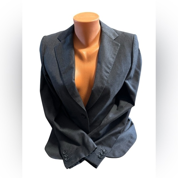 Saint Laurie Taylor Made Women’s Gray Button Up Long Sleeve Blazer Size S/M USA - Picture 1 of 10